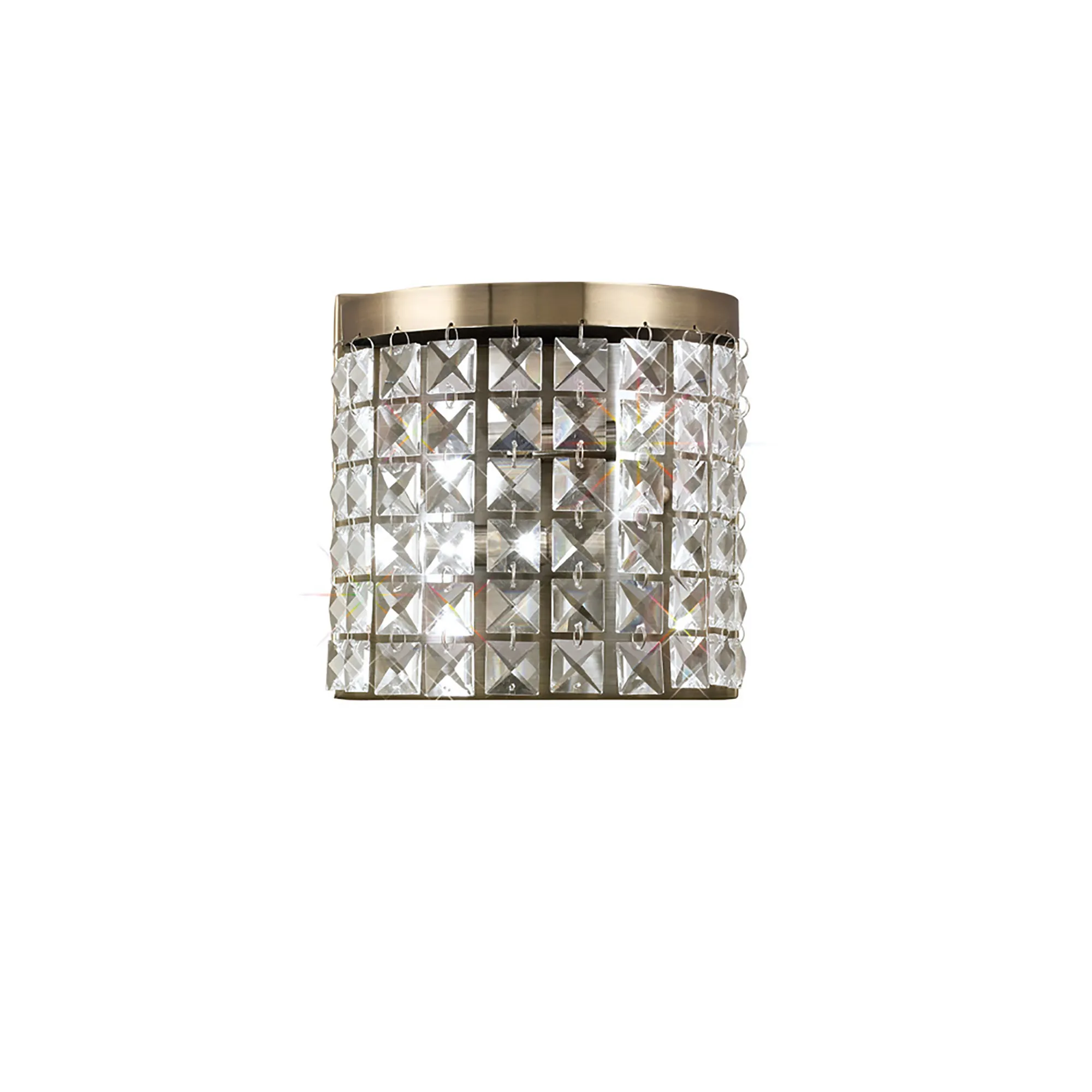 Cortina Crystal Wall Lights Diyas Flush Crystal Wall Lights